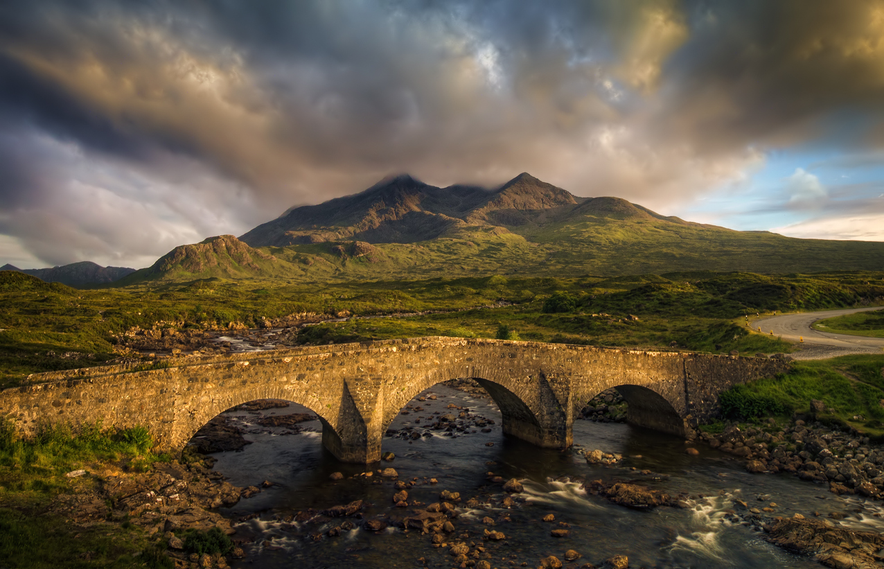 Scenic View Of Mountains Against Skye