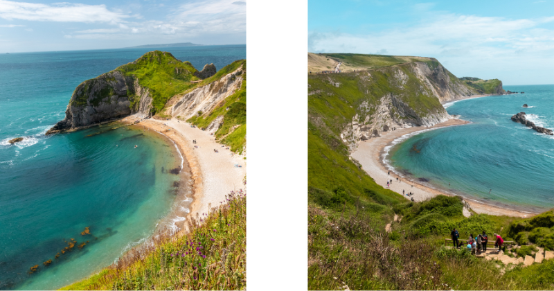 Scenic coastal views showcasing beaches and cliffs, inviting exploration of the stunning UK landscapes.