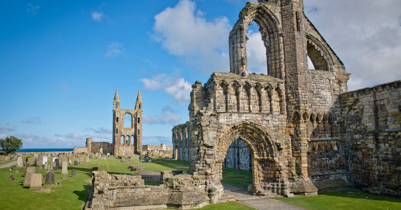 a ruined cathedral