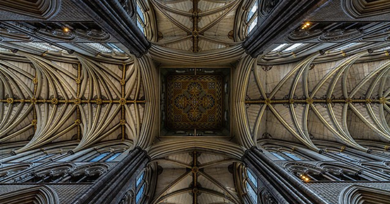 the ceiling of Westminster Abbey