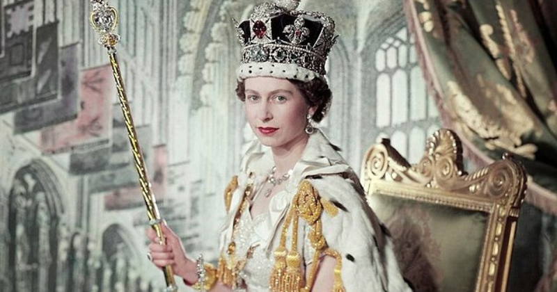 late queen elizabeth II on her coronation