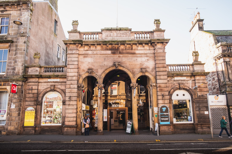 exterior of the market building in inverness