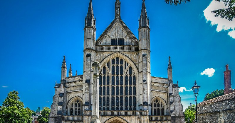 top half of Winchester cathedral