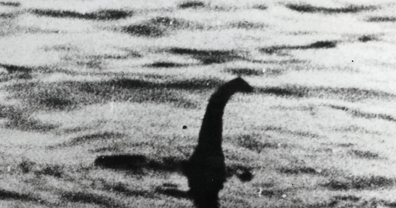 a blurry, black and white photo of a creature coming out of the water