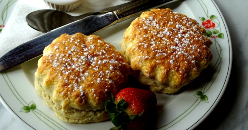 scones on a plate